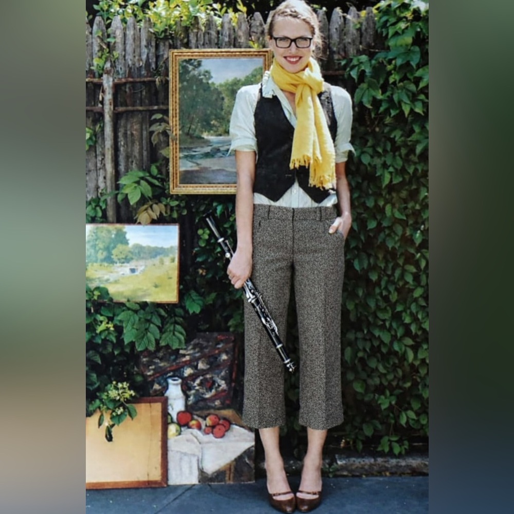 Etcetera Tweed Cropped Pant